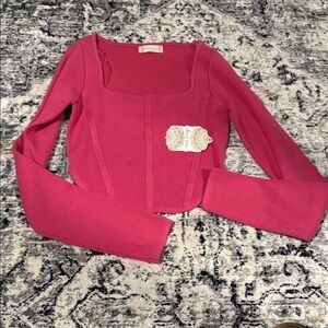 Altar'd State Fuchsia Crop Top